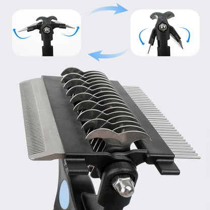 Premium 3-in-1 Pet Deshedding Brush